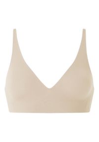 Intica - Biustonosz modulowany bez fiszbin dopasowujący się do sylwetki Sveva. Kolor: beżowy. Materiał: materiał