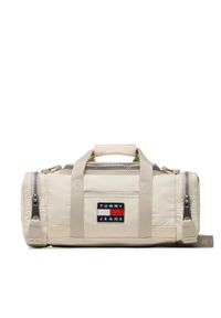 Tommy Jeans Torebka Tjm Heritage Micro Duffle 2L AM0AM10897 Beżowy. Kolor: beżowy. Materiał: materiał #1