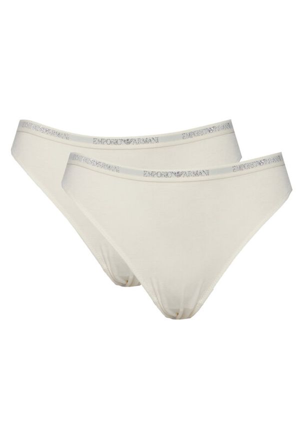 Emporio Armani Underwear Komplet fig brazylijskich EW000406 AF19024 M0082 Biały. Kolor: biały. Materiał: wiskoza