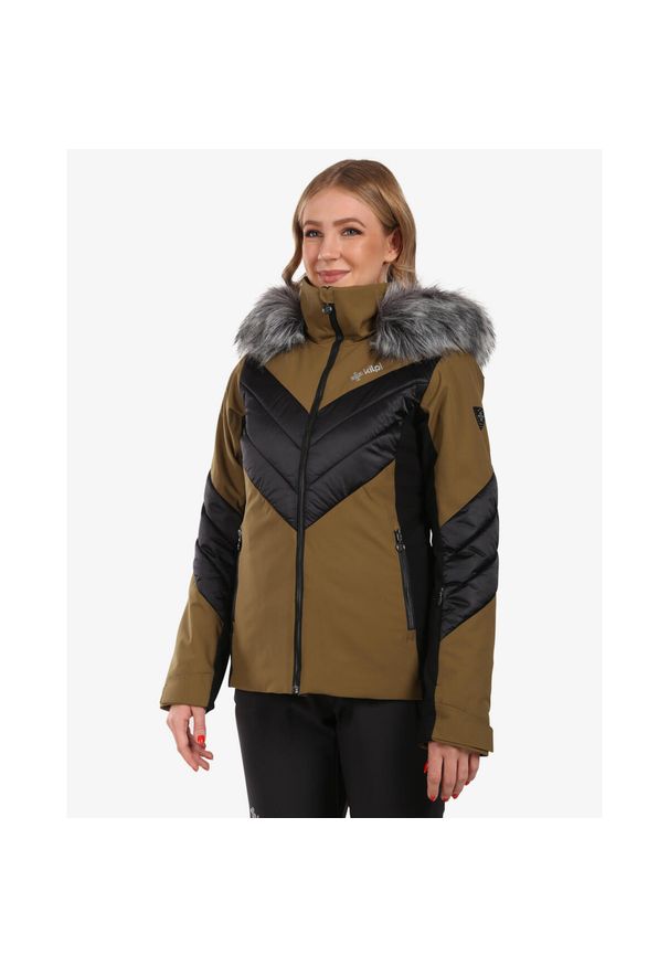 Damska kurtka narciarska Kilpi LIN-W. Kolor: zielony. Sezon: zima. Sport: narciarstwo