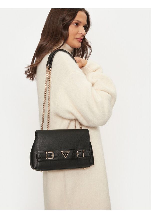 Guess Torebka HWEBG9 51121 Czarny. Kolor: czarny. Materiał: skórzane