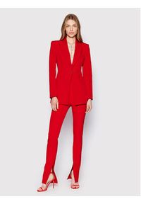 Patrizia Pepe Marynarka 8S0434/A110-R754 Czerwony Slim Fit. Kolor: czerwony. Materiał: syntetyk