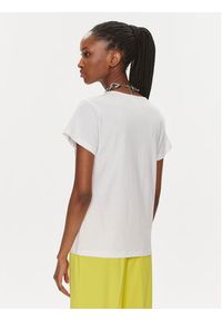 Pinko T-Shirt Turbato 100372 A1R7 Biały Regular Fit. Kolor: biały. Materiał: bawełna #4