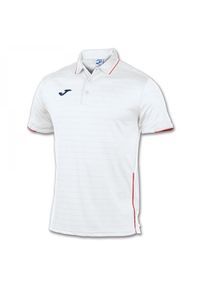 Koszulka polo męska Joma Torneo biały. Typ kołnierza: polo. Kolor: biały #1