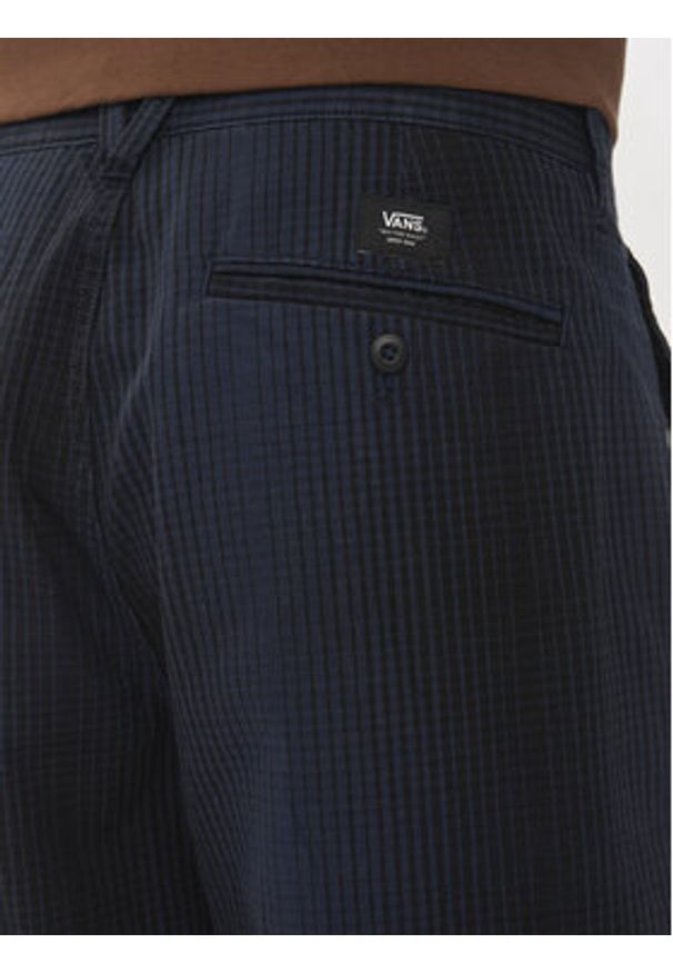 Vans Spodnie materiałowe Authentic VN000HAJ Granatowy Loose Fit. Kolor: niebieski. Materiał: bawełna