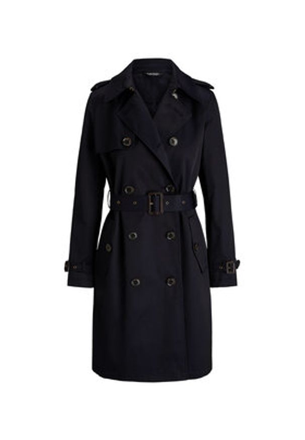Lauren Ralph Lauren - LAUREN RALPH LAUREN Trencz 297967122003 Granatowy Regular Fit. Kolor: niebieski. Materiał: bawełna