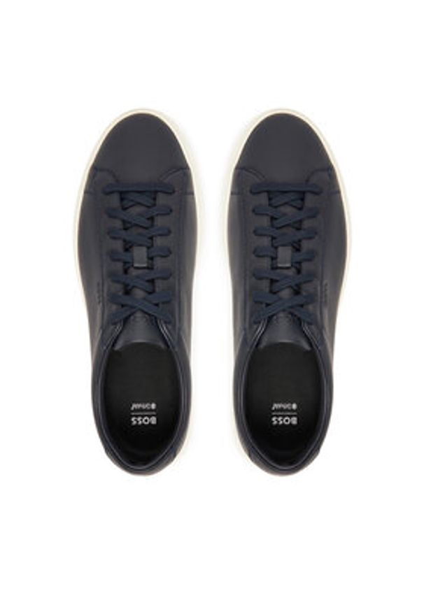 BOSS Sneakersy Kieran 50548716 Granatowy. Kolor: niebieski. Materiał: skóra