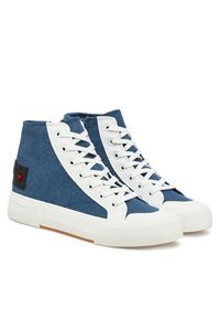 Love Moschino - LOVE MOSCHINO Trampki JA15022G1MJO5700 Niebieski. Kolor: niebieski. Materiał: materiał #4