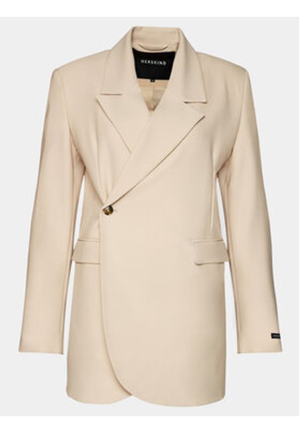 Herskind Marynarka Lilith 5010993 Beżowy Regular Fit. Kolor: beżowy. Materiał: syntetyk