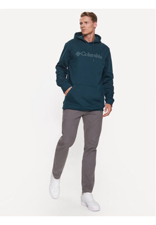 columbia - Columbia Bluza CSC Basic Logo™ II Hoodie 168166 Niebieski Regular Fit. Kolor: niebieski. Materiał: bawełna
