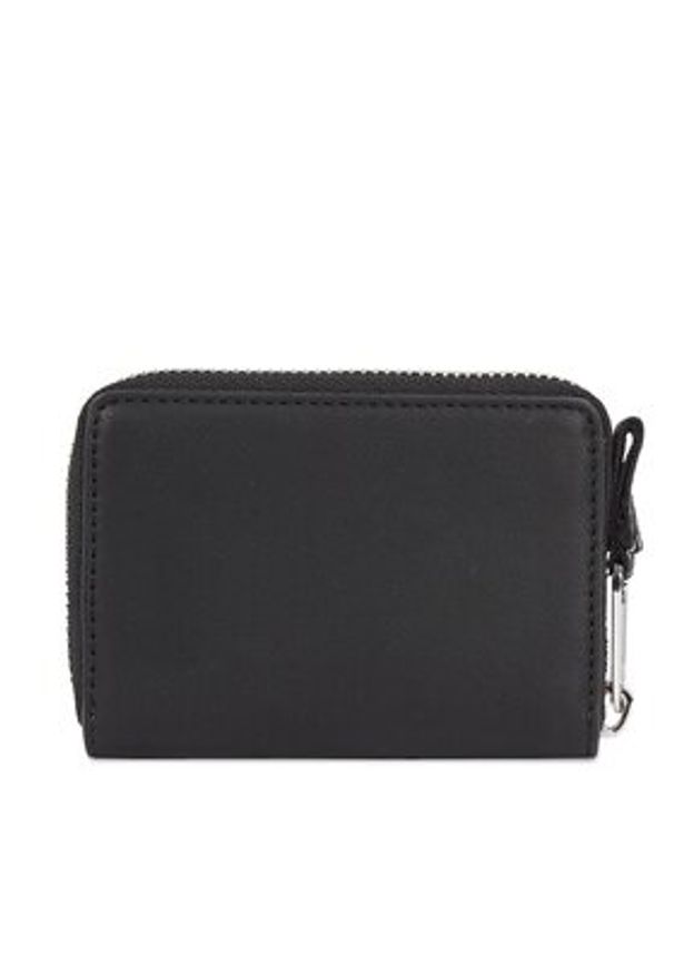 Tommy Jeans Portfel Tjw City-Wide Small Za AW0AW15940 Czarny. Kolor: czarny. Materiał: skóra