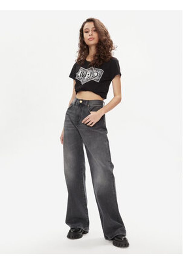 Liu Jo T-Shirt MA4340 JS923 Czarny Regular Fit. Kolor: czarny. Materiał: bawełna