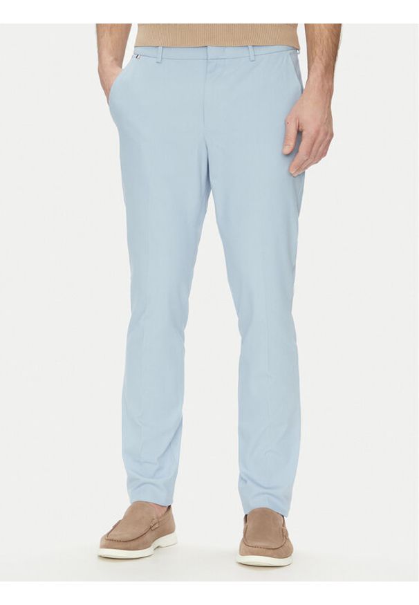 BOSS Spodnie materiałowe Kaito1_T 50487754 Błękitny Slim Fit. Kolor: niebieski. Materiał: syntetyk