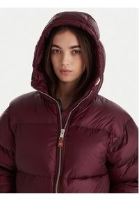 TOMMY HILFIGER - Tommy Hilfiger Kurtka puchowa WW0WW46541 Bordowy Regular Fit. Kolor: czerwony. Materiał: syntetyk #4