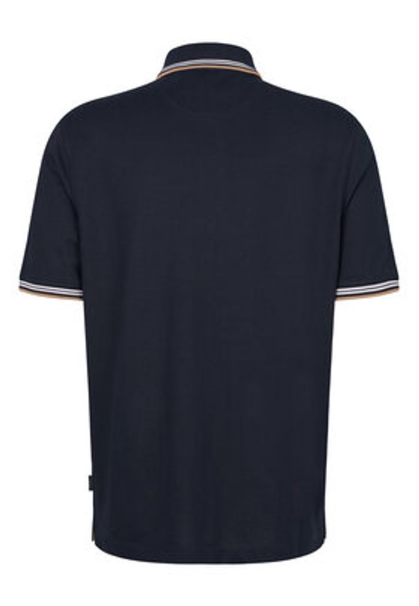 Bugatti Polo 8150-75031C Granatowy Regular Fit. Typ kołnierza: polo. Kolor: niebieski. Materiał: syntetyk