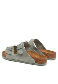 Birkenstock Klapki Arizona zamsz 1029146 Zielony. Kolor: zielony. Materiał: zamsz, skóra