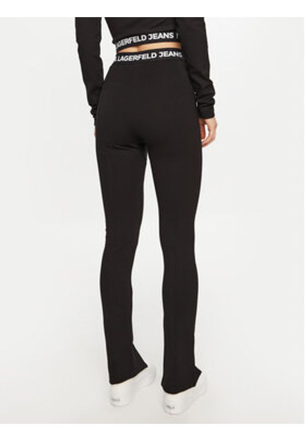 Karl Lagerfeld Jeans Legginsy A1W10060 Czarny Slim Fit. Kolor: czarny. Materiał: syntetyk