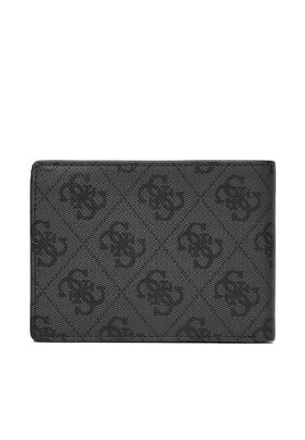 Guess Duży Portfel Męski SMMALL LEA27 Szary. Kolor: szary. Materiał: skóra