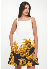 Versace Jeans Couture - Sukienka jeansowa z nadrukiem VERSACE JEANS COUTURE. Wzór: nadruk #5