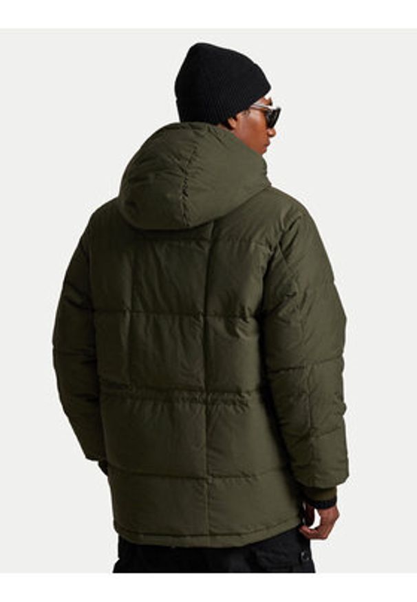 Polo Ralph Lauren Kurtka puchowa 710977087001 Zielony Regular Fit. Typ kołnierza: polo. Kolor: zielony. Materiał: bawełna