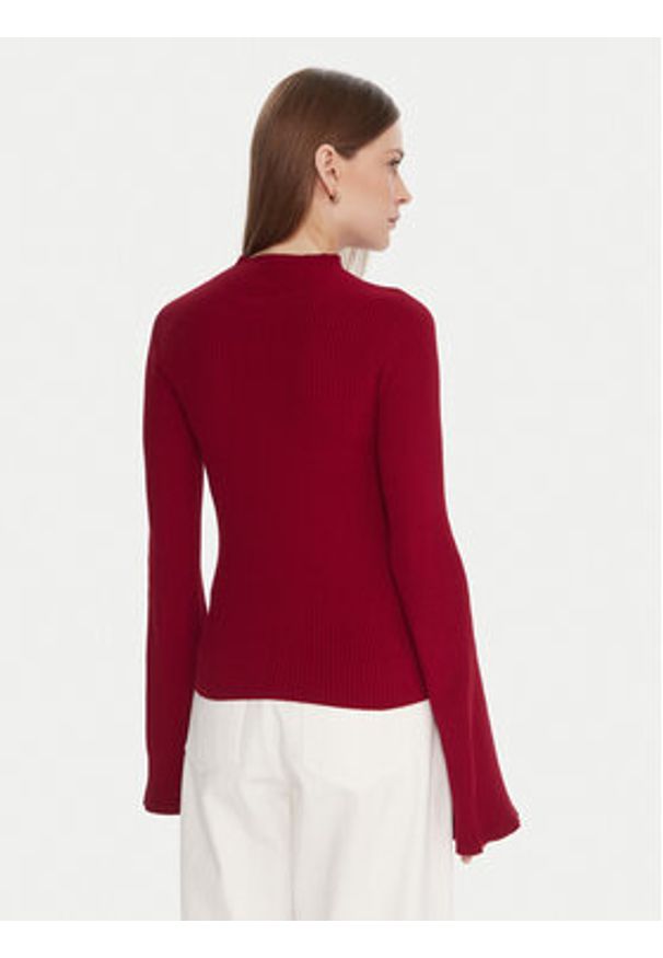 Kontatto Golf 3M0816C Czerwony Regular Fit. Typ kołnierza: golf. Kolor: czerwony. Materiał: syntetyk