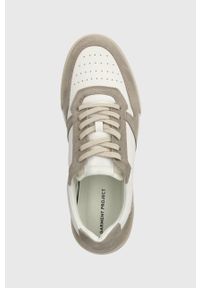 Garment Project - GARMENT PROJECT sneakersy skórzane Legacy 80s kolor beżowy GPF2496. Nosek buta: okrągły. Zapięcie: sznurówki. Kolor: beżowy. Materiał: skóra #5