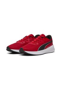 Puma - Buty do biegania Night Runner V3 PUMA For All Time Red Silver Black Metallic. Kolor: czerwony, szary, wielokolorowy. Sport: bieganie, fitness