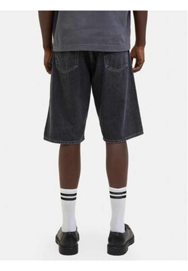 Jack & Jones Szorty jeansowe Iron 12278463 Czarny Baggy Fit. Kolor: czarny. Materiał: bawełna