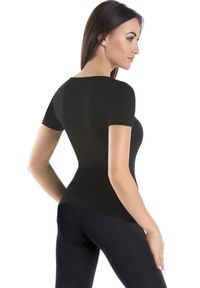 TEYLI - T-shirt damski bawełniany Teyli Solky. Kolor: czarny. Materiał: bawełna, elastan. Sport: fitness