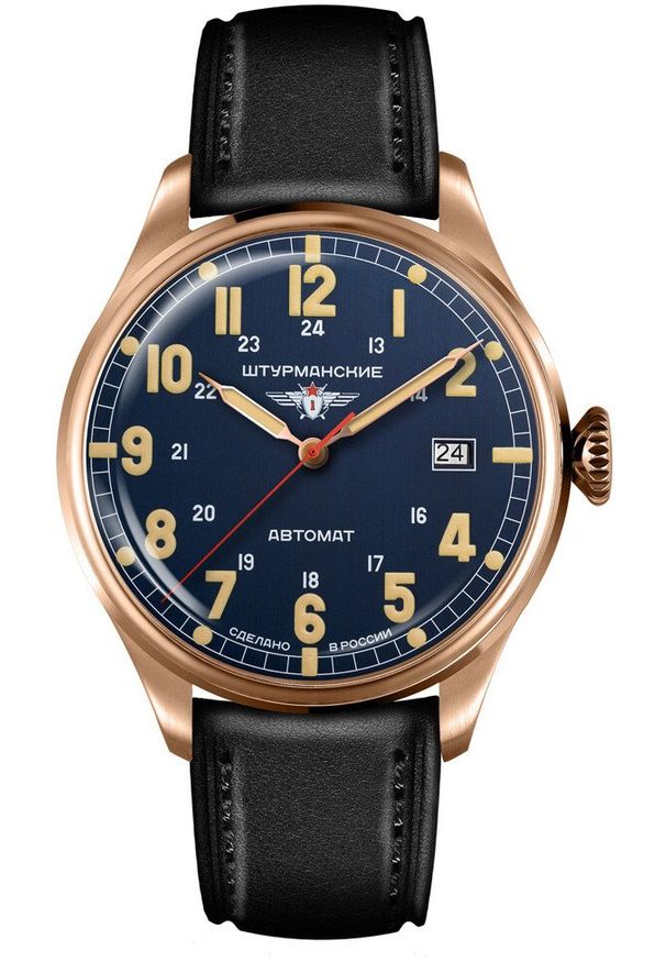 Zegarek męski Sturmanskie 2416-6829350 czarny. Kolor: czarny