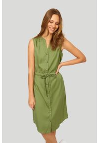 Greenpoint - Sukienka z lyocell'u z wiązaniem w pasie. Materiał: lyocell