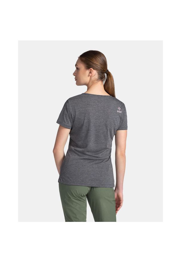 Damska koszulka funkcjonalna Kilpi GAROVE-W. Kolor: szary, różowy. Sport: turystyka piesza