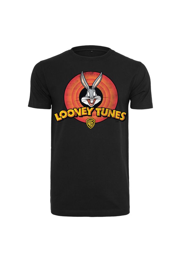 Koszulka Urban Classics looney tunes bugs bunny logo. Kolor: czarny. Wzór: motyw z bajki