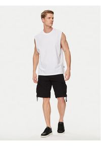 Jack & Jones - Jack&Jones Tank top Grand 12253996 Biały Oversize. Kolor: biały. Materiał: bawełna