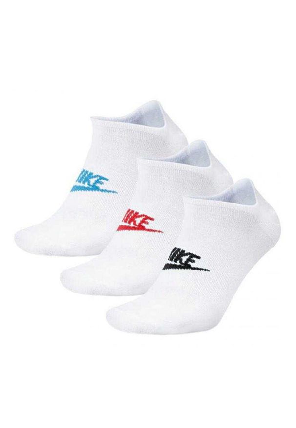Nike - Skarpetki Unisex Dla Dorosłych Everyday Essential 3pak. Kolor: biały, wielokolorowy. Sport: turystyka piesza