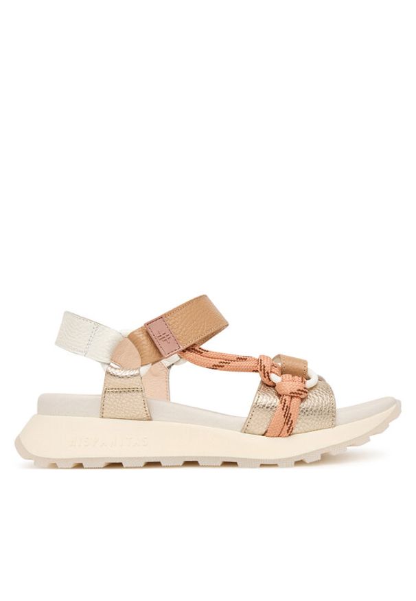 Hispanitas Sandały CHV264869 C003 Złoty. Kolor: złoty. Materiał: skóra