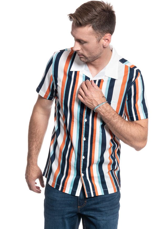Lee - MĘSKA KOSZULA LEE SS BOWLING SHIRT REGULAR FIT DESERT ORANGE L68BTAOB 112117037