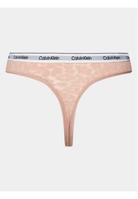 Calvin Klein Underwear Stringi 000QD5051E Różowy. Kolor: różowy. Materiał: syntetyk