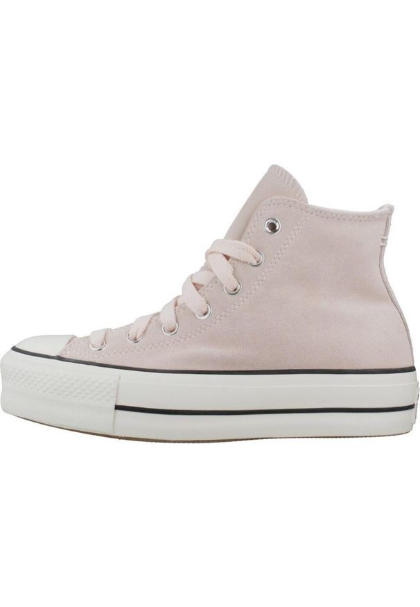 Tenisówki Converse Model Chuck Taylor All Star Lift Plataform Suede Kolor Rose. Kolor: różowy. Materiał: tkanina. Model: Converse All Star