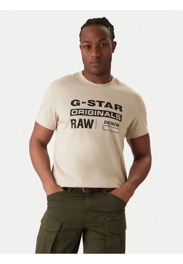 G-Star RAW - G-Star Raw T-Shirt Originals D25969-C506 1214 Czarny Regular Fit. Kolor: czarny. Materiał: bawełna
