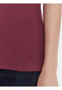 United Colors of Benetton - United Colors Of Benetton T-Shirt 3GA2E16A0 Fioletowy Regular Fit. Kolor: fioletowy. Materiał: bawełna #5