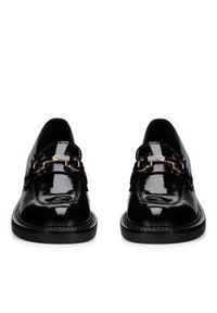 MEXX Loafersy MX/005C-WI16 Czarny. Kolor: czarny. Materiał: lakier, skóra