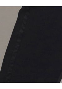 SEDUCTIVE - Eleganckie spodnie z połyskującymi lampasami. Okazja: na spotkanie biznesowe, na imprezę. Kolor: czarny. Materiał: guma, materiał. Sezon: lato. Styl: elegancki #3