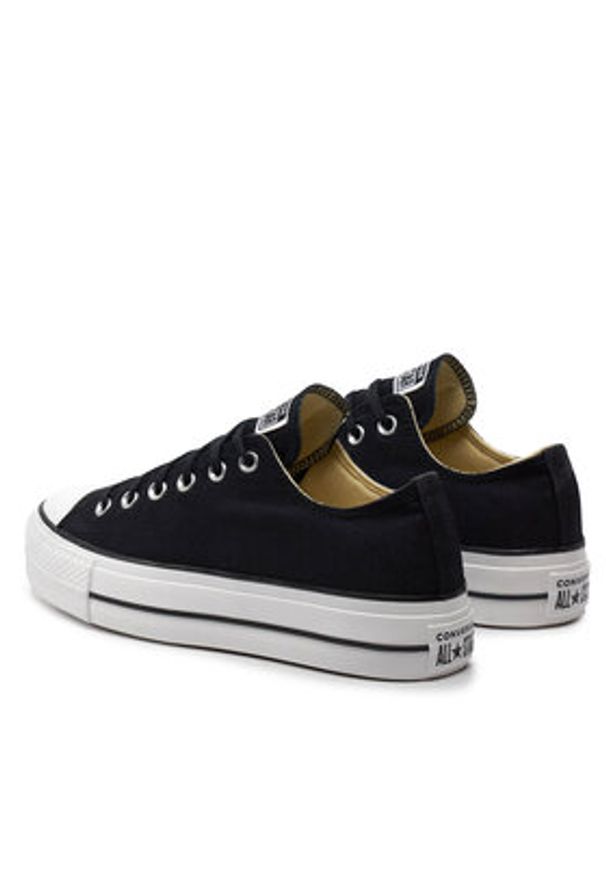 Converse Trampki Chuck Taylor All Star Lift Ox 560250C Czarny. Kolor: czarny. Materiał: materiał