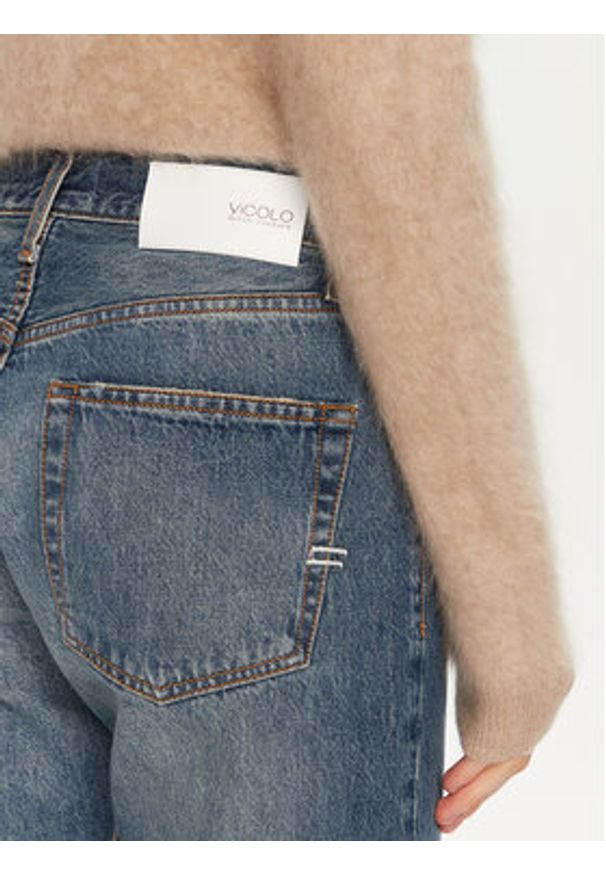 ViCOLO Jeansy DS0059 Niebieski Regular Fit. Kolor: niebieski