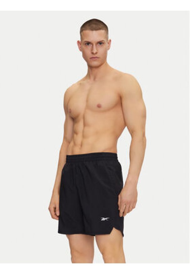 Reebok Szorty sportowe 112634 Czarny Regular Fit. Kolor: czarny. Materiał: syntetyk