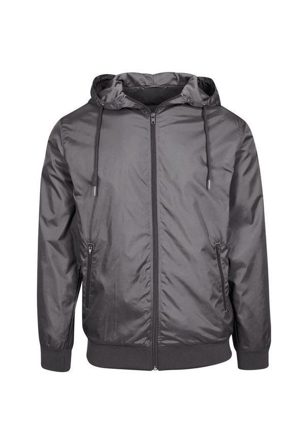 BUILD YOUR BRAND - Kurtka Windrunner Dla Dorosłych Unisex. Kolor: szary