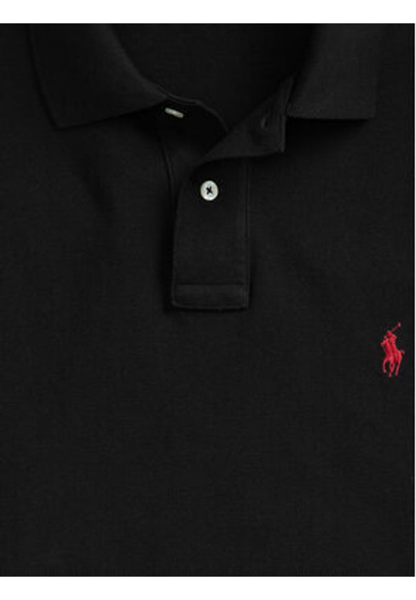 Polo Ralph Lauren Polo Core Replen 710782592 Czarny Custom Slim Fit. Typ kołnierza: polo. Kolor: czarny. Materiał: bawełna