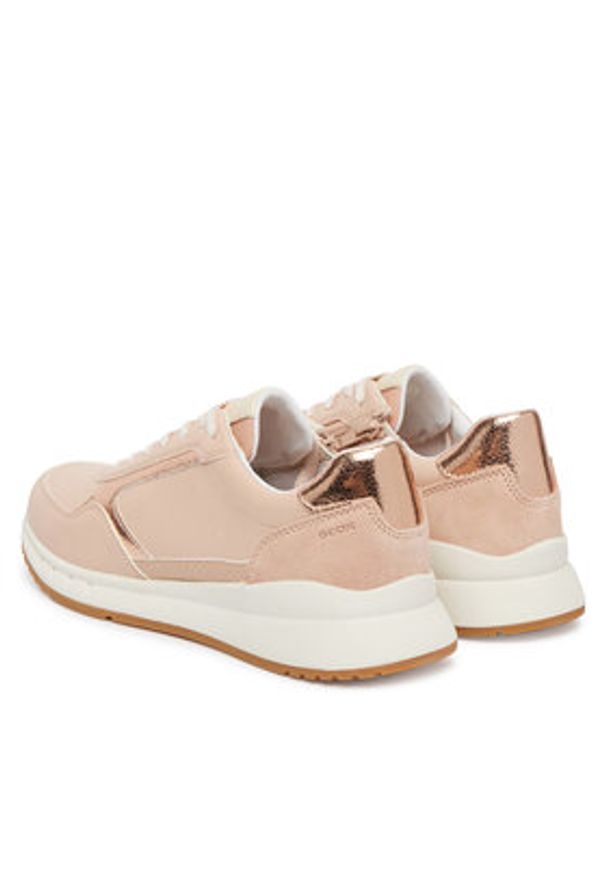 Geox Sneakersy D Octaviee D659LB-05422 C8ZH8 Różowy. Kolor: różowy. Materiał: skóra