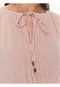 ViCOLO Sukienka koktajlowa TE0130 Beżowy Regular Fit. Kolor: beżowy. Materiał: syntetyk. Styl: wizytowy #4